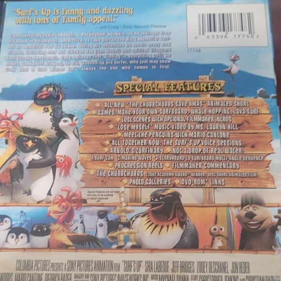 Surf’s Up DVD Widescreen Special Edition Animated Family Movie Penguins - Picture 3 of 4